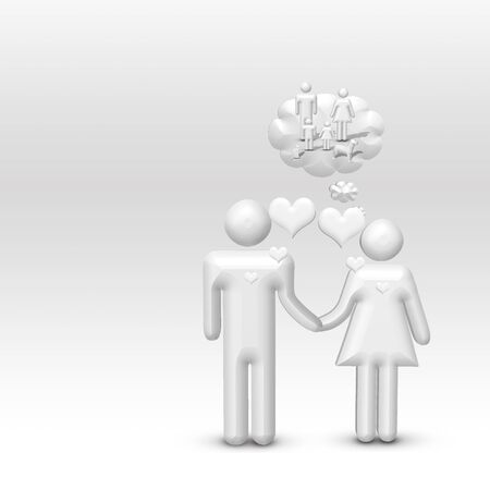 Couple Imagines familyの写真素材