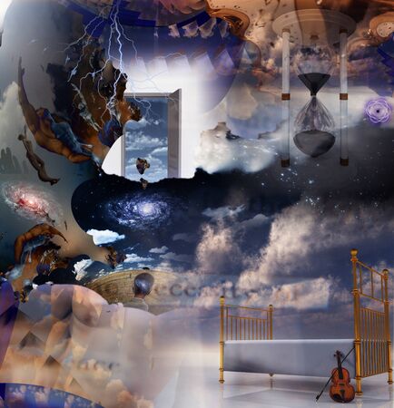 Fantasy Sleep Compositionの写真素材