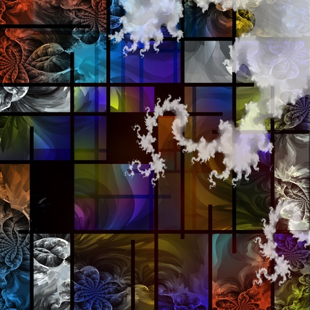 Abstract based in part on modern artの写真素材