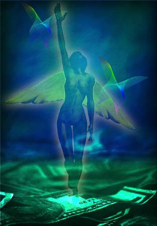 Money Angelの写真素材