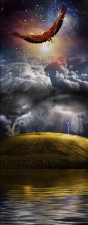 Water, Earth, Sky, Spaceの写真素材