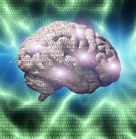 Binary brainの写真素材