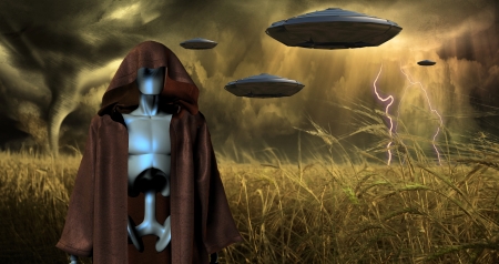 Alien Invasionの写真素材