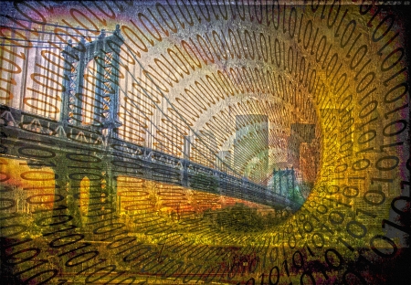 NYC Binaryの写真素材