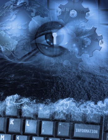 High Resolution Computer Search and Securityの写真素材