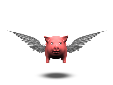 Flying Pigの写真素材