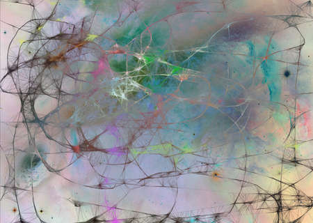 weblike structure symbolizing time space