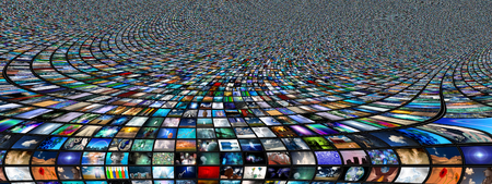Video and image screens abstract