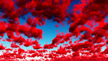 Deep Red Cloudsの写真素材