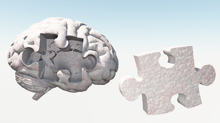 Brain Puzzleの写真素材
