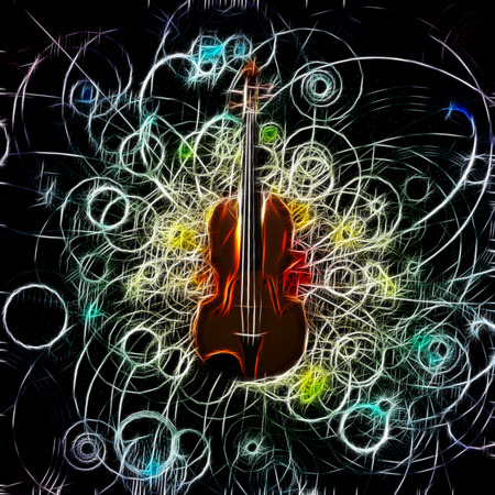 Violin Designの写真素材