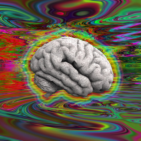 Psychedelic Brainの写真素材