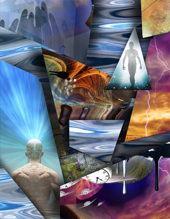 Fantasy Surreal Compositionの写真素材