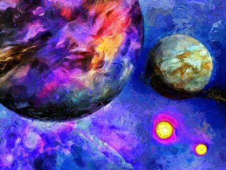 Exo-Solar Planet Painting