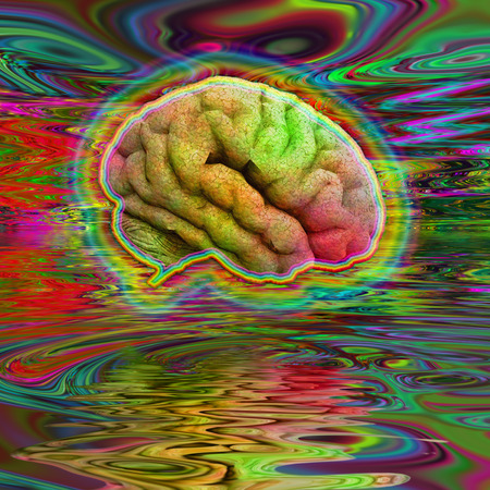 Psychedelic Brainの写真素材