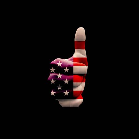 Thumbs Up USAの写真素材