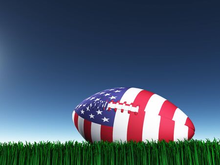 Game ball in national colors.の写真素材