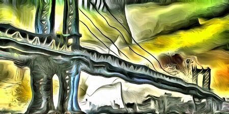 Oil paint, meltedの写真素材