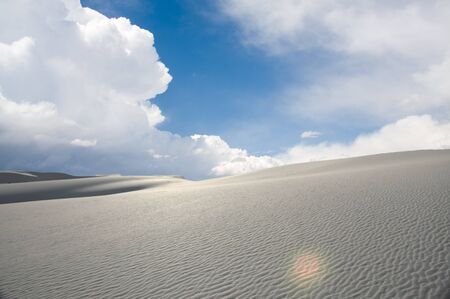 Desert with dramatic clouds