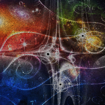 Abstract painting. Timelines.の写真素材