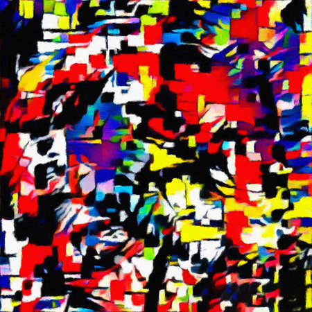 Abstract painting. Brush strokes.の写真素材