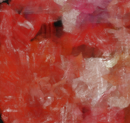 Colorful Abstract Painting in Red Tints. Canvasの写真素材