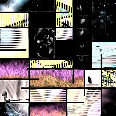 Abstract pattern. Mondrian style.の写真素材