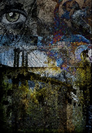 Surrealism. Brooklyn bridge. Words.の写真素材