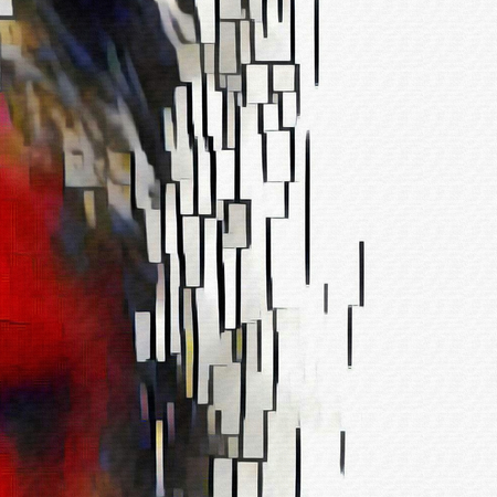 Digital abstract pattern. Structure of lines.