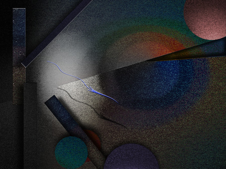 Geometric abstract with color noiseの写真素材