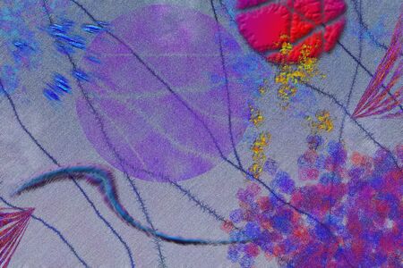 Digital abstract. Modern art. 3D renderingの写真素材