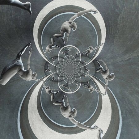 Action man. Futuristic modern fractal