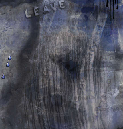 Muted Abstract Painting. 3D rendering