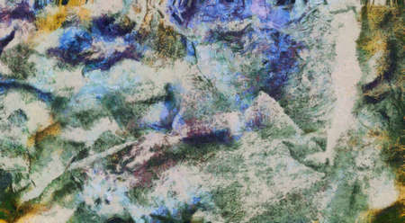 Abstract painting in muted colors. 3D rendering