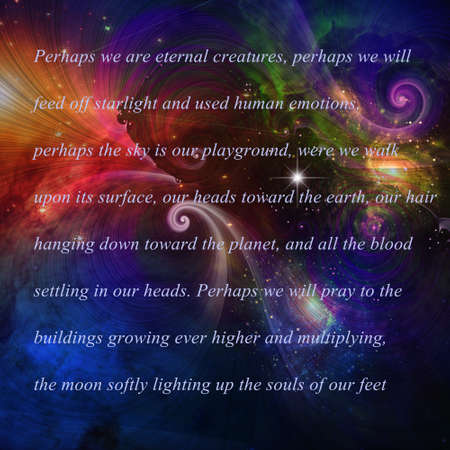 Words of dreams. 3D rendering