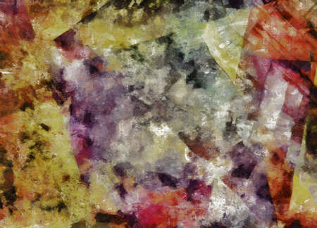 Abstract painting in muted colors. 3D rendering