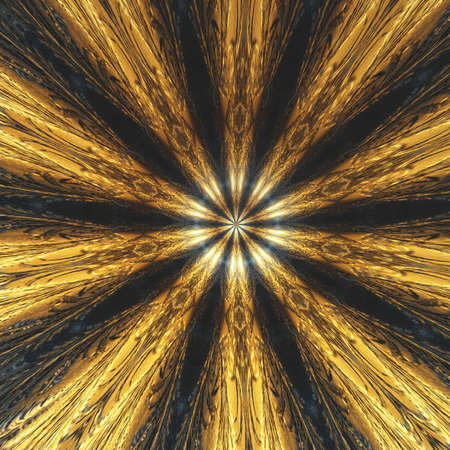 Ornament of lines. Modern art. 3D renderingの写真素材