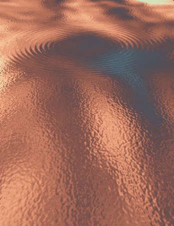 Ripples. Modern digital art. 3D rendering.の写真素材