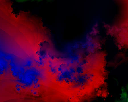 Colorful fluid art. Modern digital painting. 3D renderingの写真素材