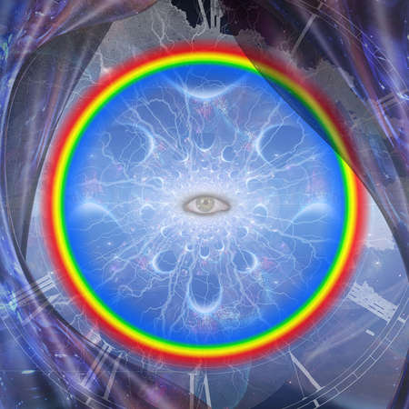 Eye of Creator. 3D rendering