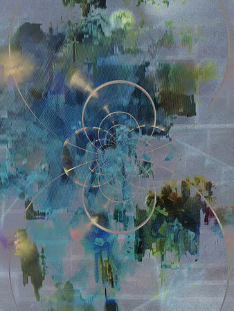 Modern messy abstract. 3D rendering