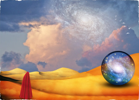 Desert of Dreams. Spiritual artの写真素材