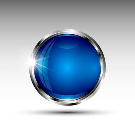 The vector isolated round buttonのイラスト素材