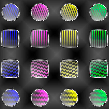 The vector set of decoration transparent banners for you designのイラスト素材