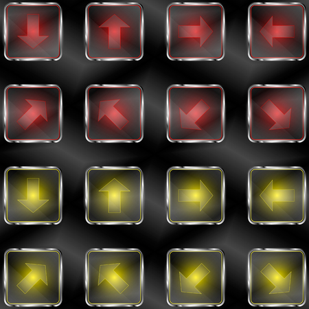 The vector set with arrow symbolのイラスト素材