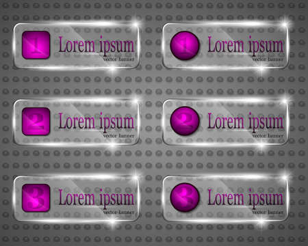 Banner with numeralsのイラスト素材