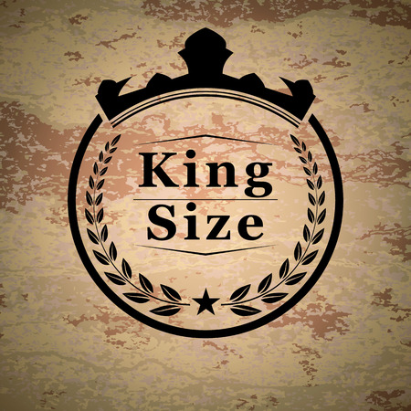 King size emblemのイラスト素材