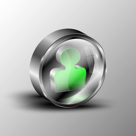 The vector 3d buttonのイラスト素材