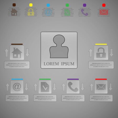 Social,communication and connection info graphicのイラスト素材