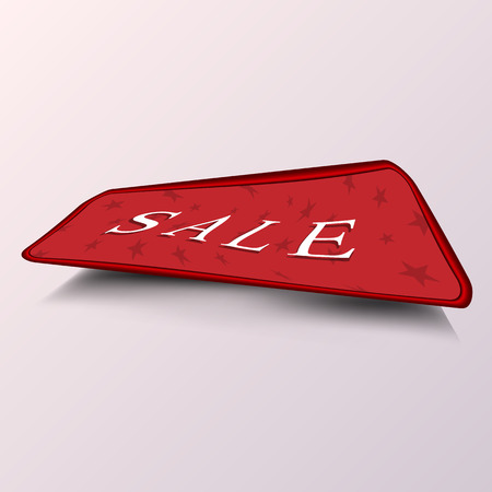 Sale red banner.White textのイラスト素材